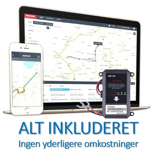 Professionel GPS Tracker LIVE Tracking Let installation